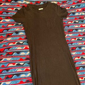 Outerknown Black Midi Dress